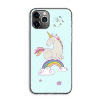 Regenboog eenhoorn: iPhone 11 Pro Max Transparant Hoesje