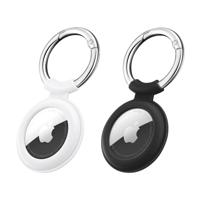 Cloud Silicone AirTag 2021 Keychain Case (2-Pack) - Black/White