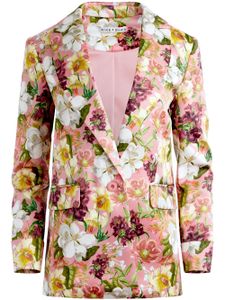 alice + olivia blazer Justin à fleurs - Rose