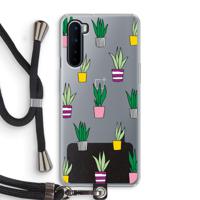 Sanseveria: OnePlus Nord Transparant Hoesje met koord - thumbnail