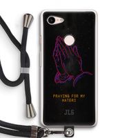 Praying For My Haters: Pixel 3 Transparant Hoesje met koord