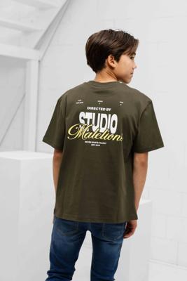 Malelions Studio T-Shirt Kids Donkergroen - Maat 164 - Kleur: Donkergroen | Soccerfanshop