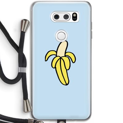 Banana: LG V30 Transparant Hoesje met koord