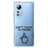 Xiaomi 12 Lite Anti Shock Case Finger Don't Touch My Phone