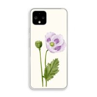Purple poppy: Pixel 4 Transparant Hoesje