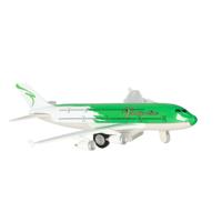 Goki Speelgoed Vliegtuig - 19 cm - groen/wit - pull back motor - kinderen Goki Speelgoed Vliegtuig - 19 cm - groen/wit - pull back motor - kinderen