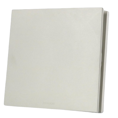 Renson Aeroo Designventiel Vierkant - Kunststof Ø125mm - Ral9010