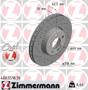 Remschijf FORMULA S COAT Z 400551830
