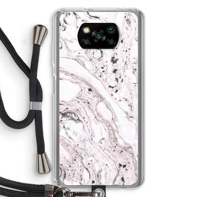 Mengelmoes: Xiaomi Poco X3 NFC Transparant Hoesje met koord