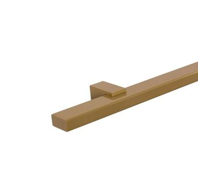 Rechthoekige trapleuning goud 40x20 mm - per meter Rechthoekige trapleuning goud 40x20 mm - per meter