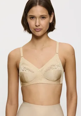 BH Claudette 104 N - Kanten Bh zonder beugels - Klassieke senioren bh - Stevige ondersteuning - 100D - Huidskleur - 100D - 100D - 100D - 100D -