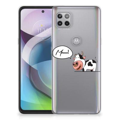 Motorola Moto G 5G Telefoonhoesje met Naam Cow Motorola Moto G 5G Telefoonhoesje met Naam Cow