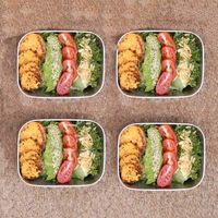 Yummii Yummii - Bento Lunchbox Medium - Roestvast Staal - Zilver - thumbnail