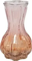 Countryfield vaas glas malva 12x20.5cm oranje, roze
