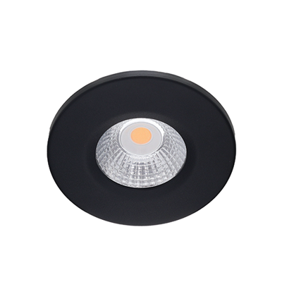 Boga LED spot 5Watt rond ZWART dimbaar - interne driver - voor inbouwdoos