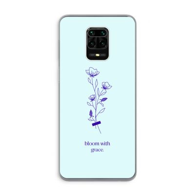 Bloom with grace: Xiaomi Redmi Note 9 Pro Transparant Hoesje