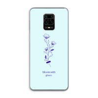 Bloom with grace: Xiaomi Redmi Note 9 Pro Transparant Hoesje