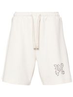 Palm Angels monogram-appliqu� track shorts - Tons neutres