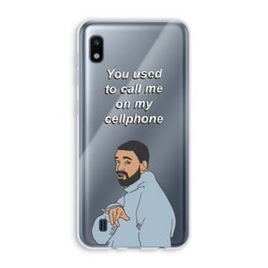 Hotline bling: Samsung Galaxy A10 Transparant Hoesje