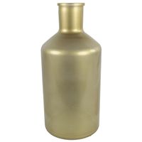 Countryfield Vaas - mat goud - glas - XXL fles vorm - D24 x H52 cm