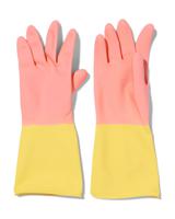 HEMA Huishoudhandschoenen Latex Roze M (7-7.5) - thumbnail