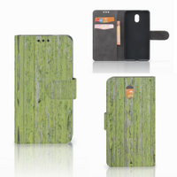 Nokia 3 Book Style Case Green Wood - thumbnail