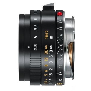 Leica Elmarit-M 28mm f/2.8 ASPH M-mount objectief Zwart (2016 versie)