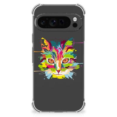 Google Pixel 9 Pro XL Stevig | Bumper Hoesje | Cat Color Google Pixel 9 Pro XL Stevig | Bumper Hoesje | Cat Color