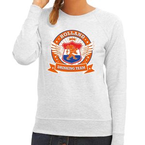 Holland drinking team sweater grijs dames 2XL  -