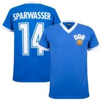 DDR Retro Voetbalshirt WK 1974 + Sparwasser 14