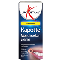 Lucovitaal Lippenbalsem Huid Kapotte Mondhoeken Crème Droge/Gevoelige/Ruwe/Geïrriteerde Huid 15ml