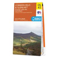 Wandelkaart - Topografische kaart OL62 OS Explorer Map Coreen Hills & Glenlivet | Ordnance Survey