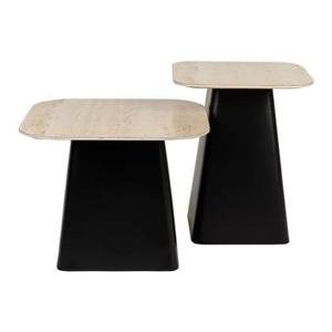 by fonQ Espresso Bijzettafel - Set van 2