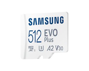 Samsung EVO Plus 512GB MicroSDXC 130MB/s + SD adapter