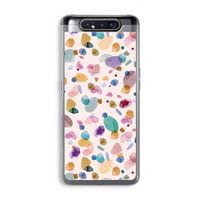Terrazzo Memphis Pink: Samsung Galaxy A80 Transparant Hoesje