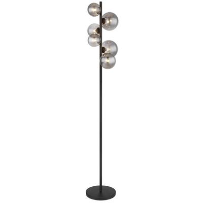 Globo Zwarte vloerlampRiha 6-lichts - 56133-6S