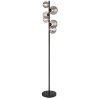 Globo Zwarte vloerlampRiha 6-lichts - 56133-6S