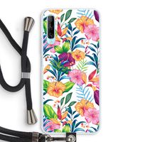 Tropisch 2: Huawei P Smart Pro Transparant Hoesje met koord
