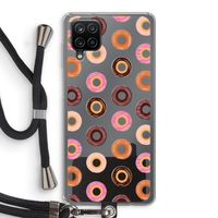 Donuts: Samsung Galaxy A12 Transparant Hoesje met koord