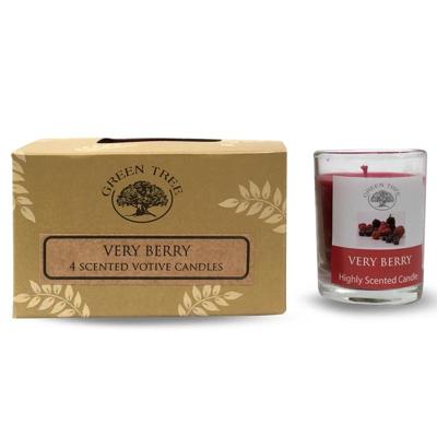 Green Tree Geurkaars votives verry berry 55 Gram Green Tree Geurkaars votives verry berry 55 Gram