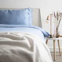 Bamboe Dekbedovertrek 140x220 Cm Blauw