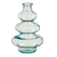 Bloemenvaas Sira - transparant glas - D14,5 x H22 cm - vaas - sierlijk model