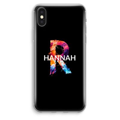 Abstract Spectrum: iPhone XS Max Transparant Hoesje