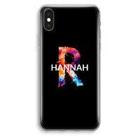 Abstract Spectrum: iPhone XS Max Transparant Hoesje