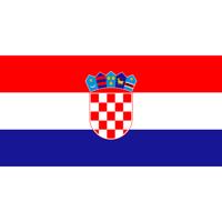 Landen thema vlag Kroatie 90 x 150 cm