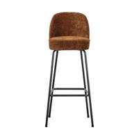 BePureHome Vogue barkruk H80 chenille middenbruin BePureHome Vogue barkruk H80 chenille middenbruin