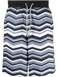 Emporio Armani pantalon de jogging à imprimé zig-zag - Multicolore