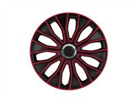 Set 15 inch Voltec Pro Black zwart/rood PETEX