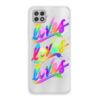 Loves: Samsung Galaxy A22 4G Transparant Hoesje