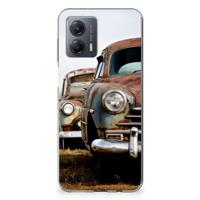 Motorola Moto G53 | Siliconen hoesje | met foto Vintage Auto